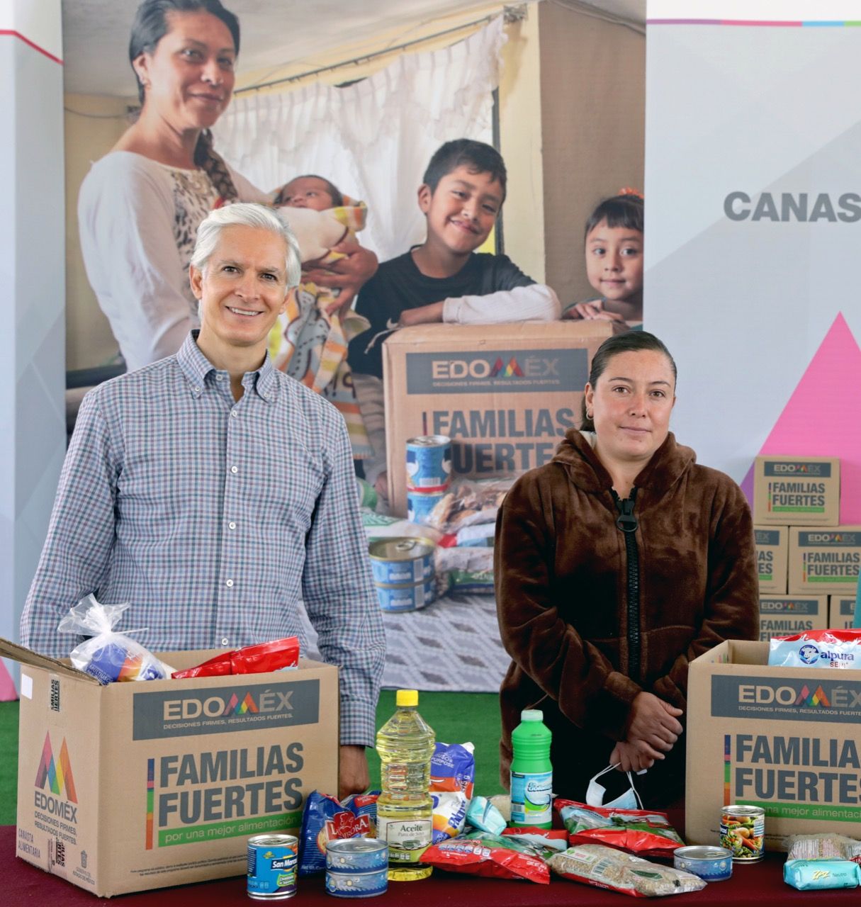Con la entrega de canastas alimentarias apoyamos a la economía familiar y se promueve una alimentación sana para los mexiquenses: Alfredo del Mazo