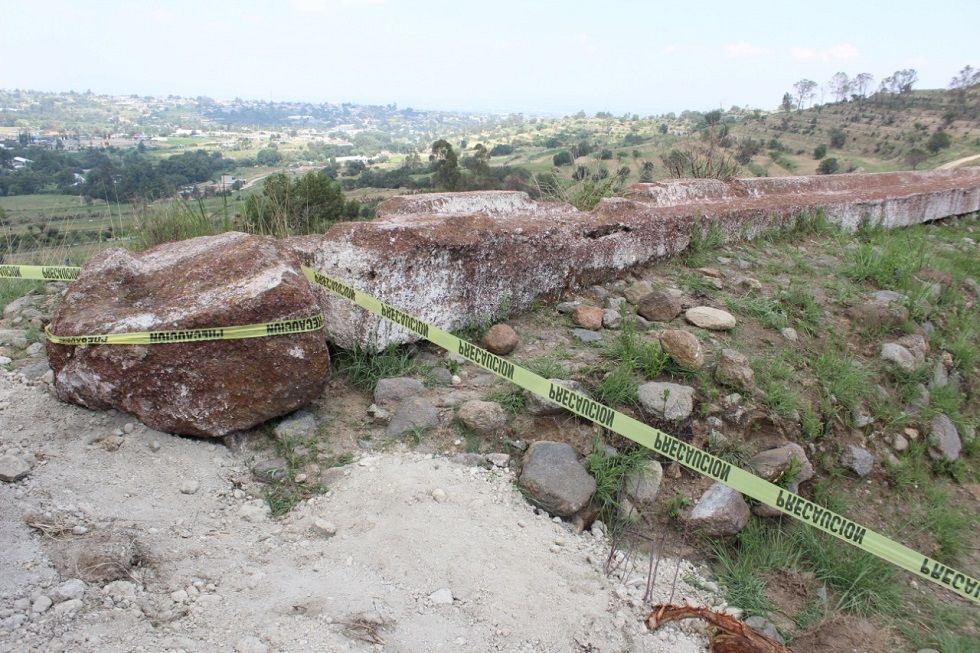 Gobierno municipal frena obra después de la afectación al complejo arqueológica de Tezcutzingo