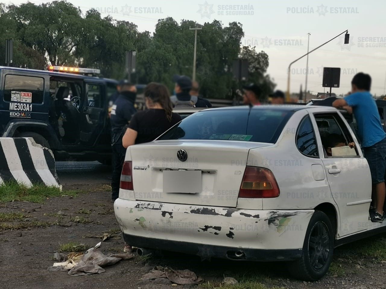 Policía municipal de Ecatepec que atropello a una mujer fue detenido cuando se daba a la fuga: SSEM