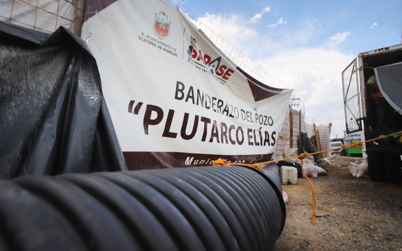 Perforan pozos a 400 metros de profundidad para dotar de agua a vecinos de la V Zona de Ecatepec

