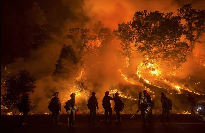 Incendio en norte de California 