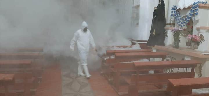 Cierran y desinfectan iglesia tras detección de Covid 19 en monja.