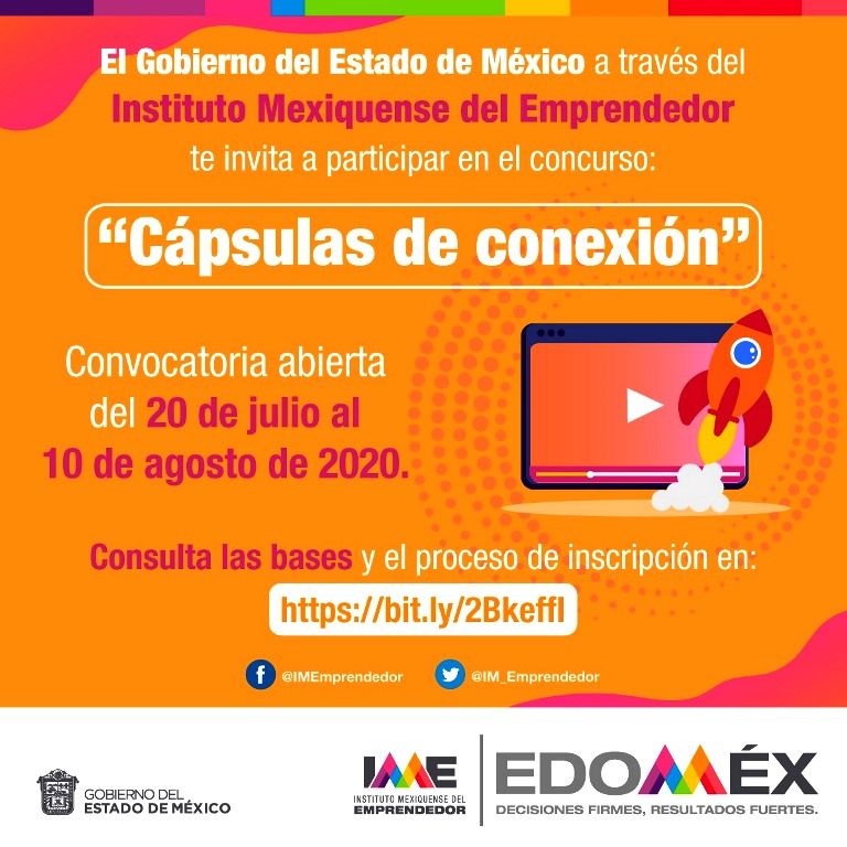 El GEM lanza convocatoria ’Cápsulas de conexión’ dirigida a emprendedores mexiquenses