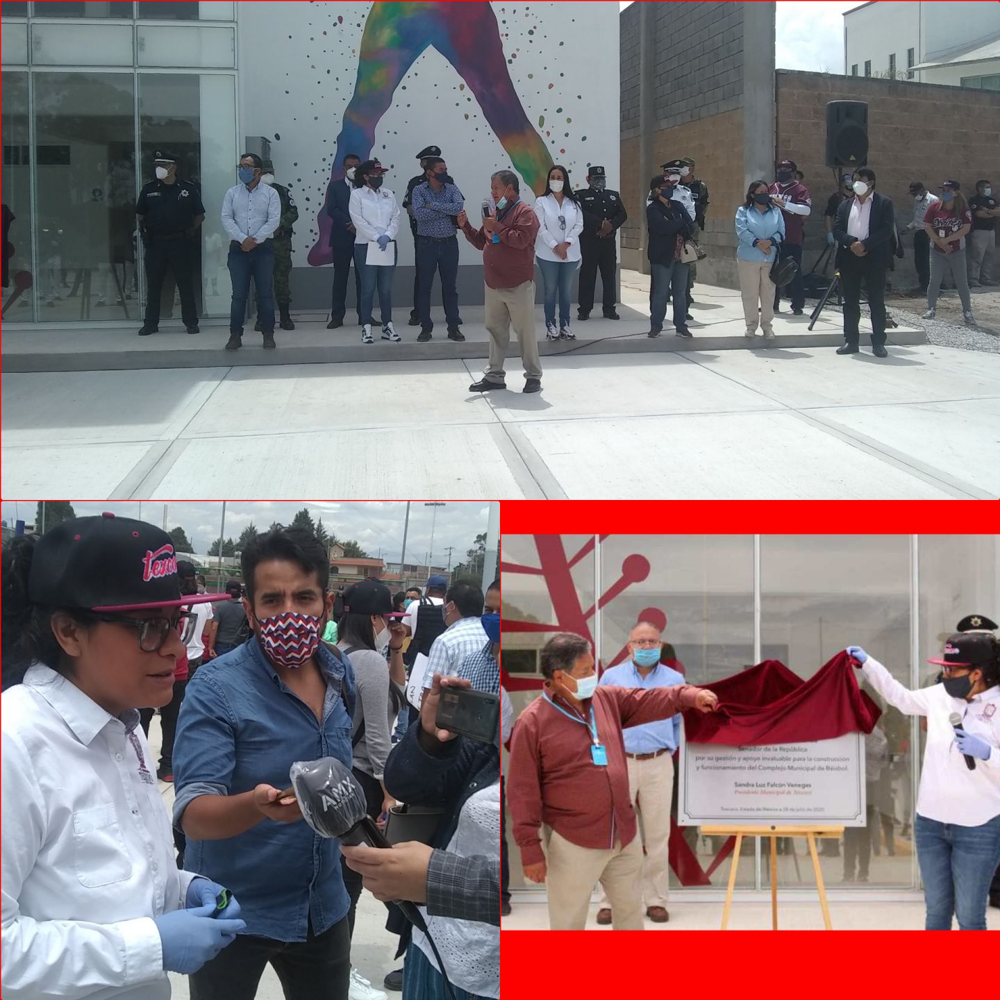 Inauguran instalaciones deportivo de béisbol en Texcoco