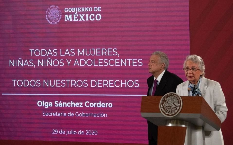 Olga Sánchez Cordero dio su postura en contra de la criminalización del aborto en el país 
