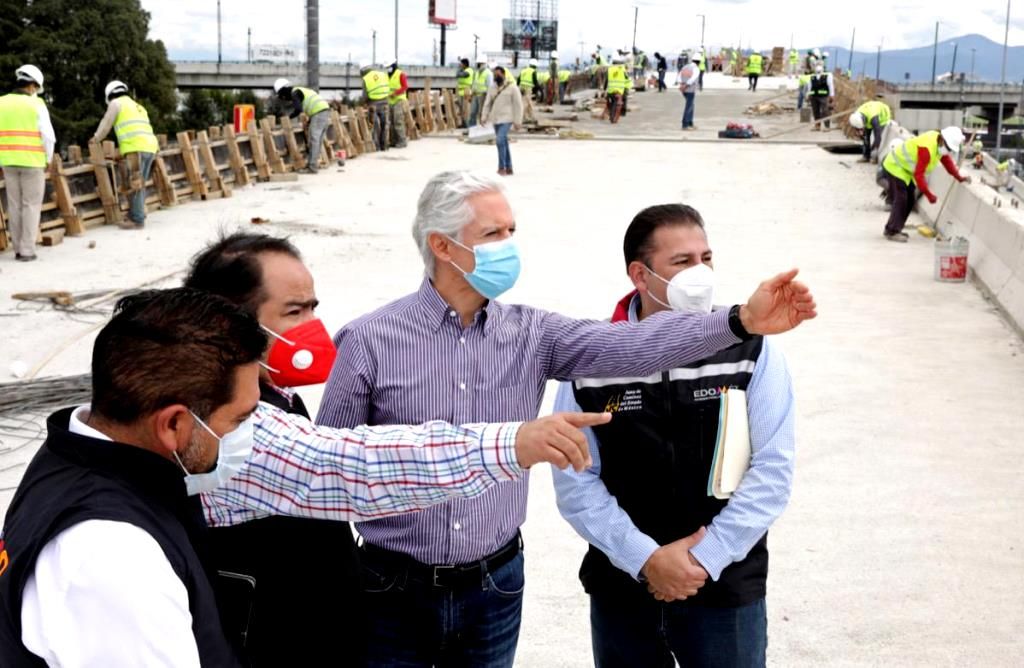 Alfredo del Mazo asegura que en el Estado de México se desarrollan importantes obras viales que mejoran la conectividad de los mexiquenses
