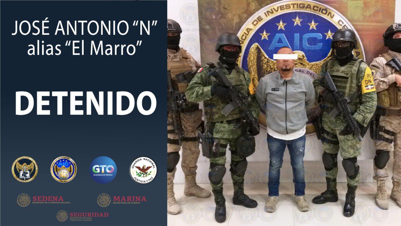#UltimaHora | Fuerzas estatales y federales capturan "El Marro" en Guanajuato