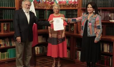 Secretaria de Gobernación toma protesta a María Fabiola Alanís  Sámano nueva titular de Conavim
