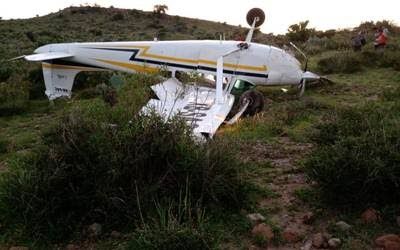 Se desploma avioneta al sur de la Ciudad de San Luis Potosí