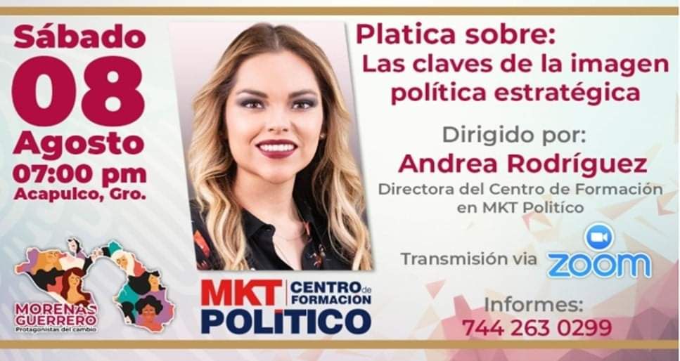 Morenas Guerrero presenta a Andrea Rodríguez, directora del Centro de Formación en MKLT Político