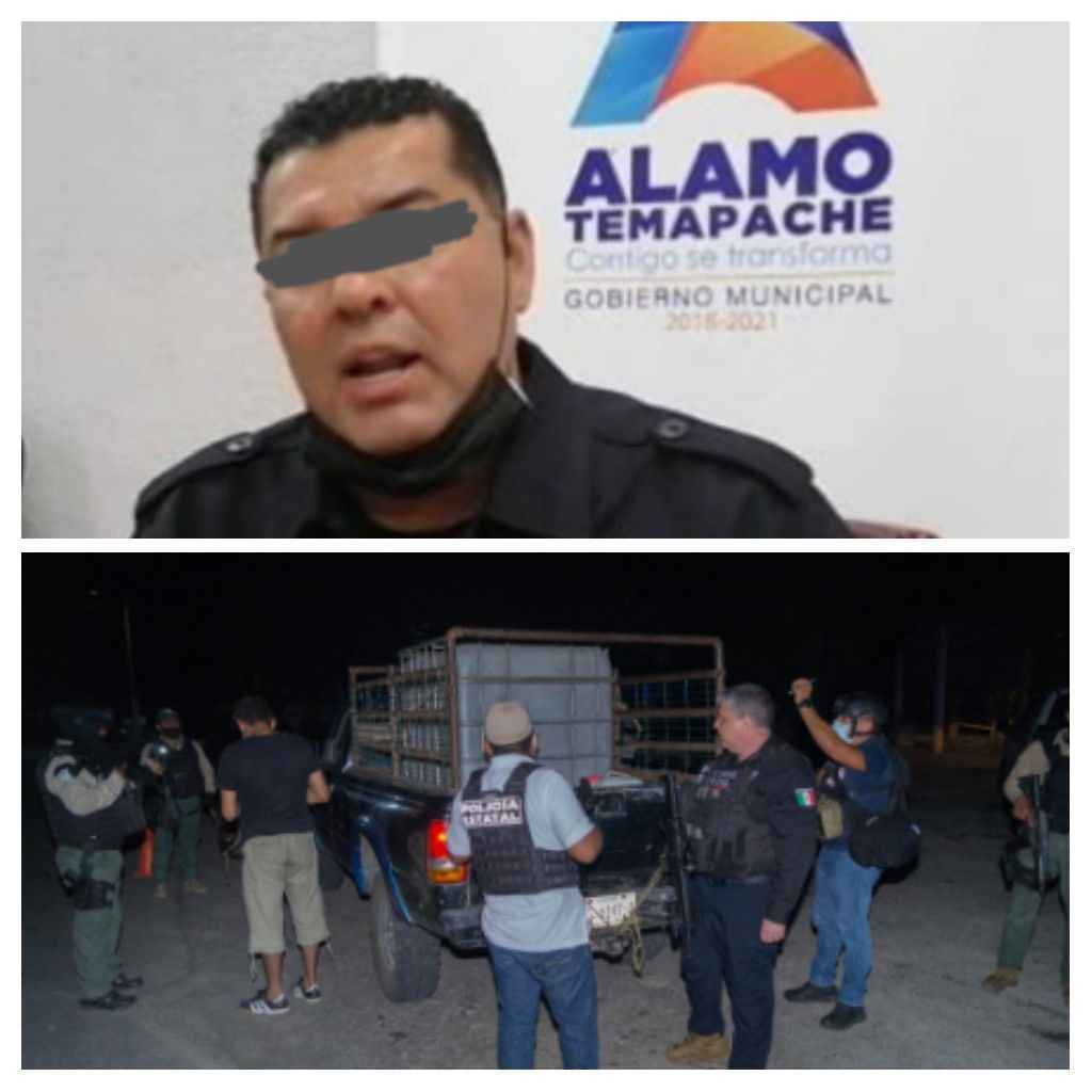 Detienen a director de seguridad pública de Álamo Veracruz y seis elementos más 