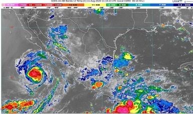 Hoy, se pronostican lluvias intensas para Chiapas, Colima, Gurrero, Jalisco,
Nayarit, Oaxaca y Veracruz
