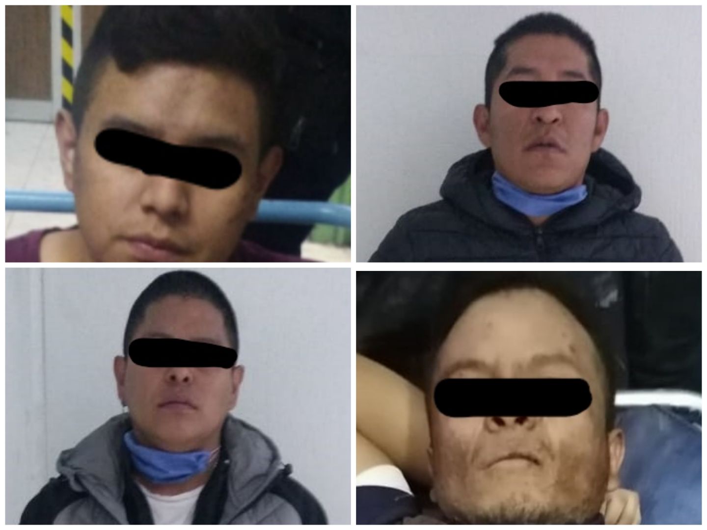 Tras persecución policías de Texcoco detiene a 4 sujetos acusados de presunto robo de vehículos