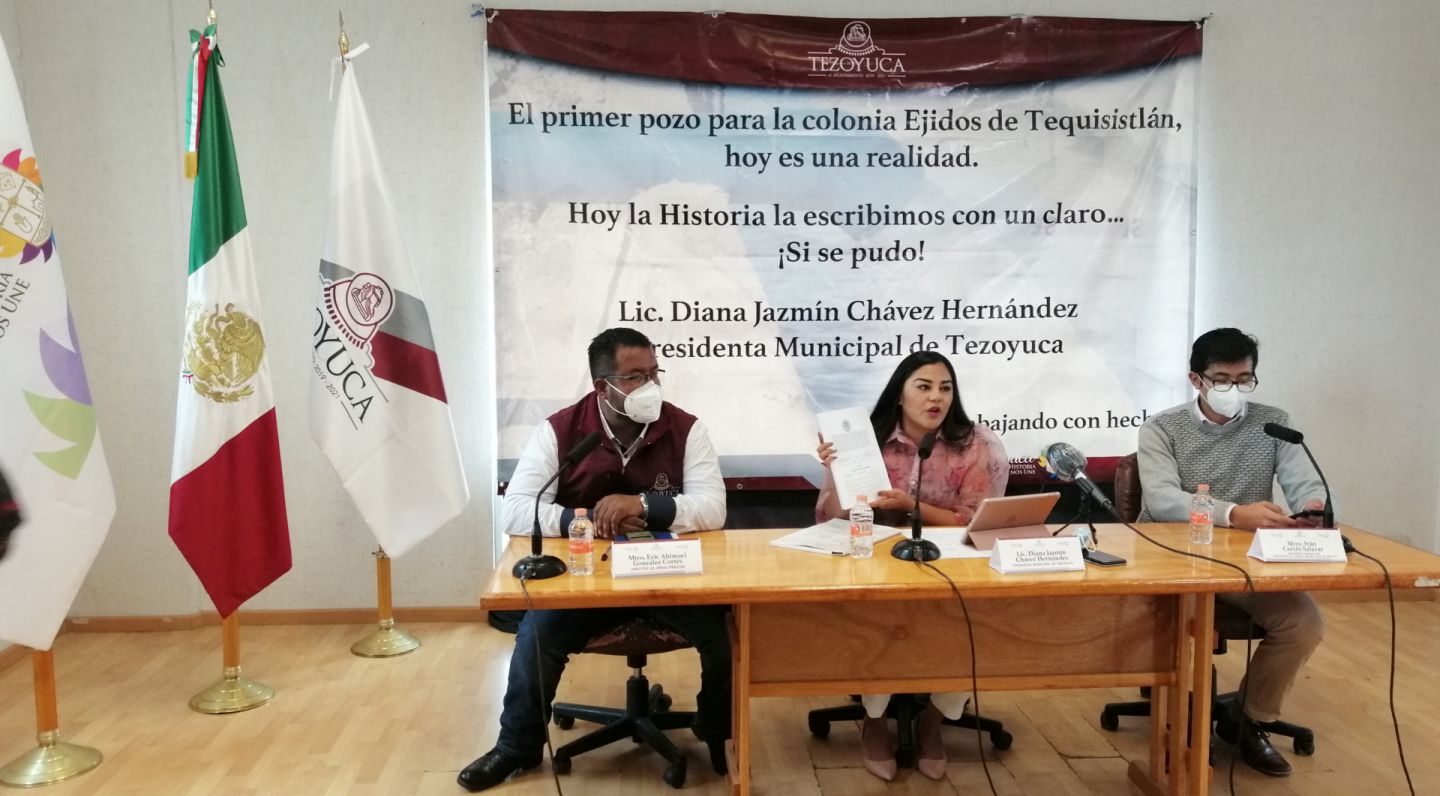 Anuncia Diana Chávez perforación de pozo para dotar de agua a 12 mil familias de ejidos de Tequisistlán