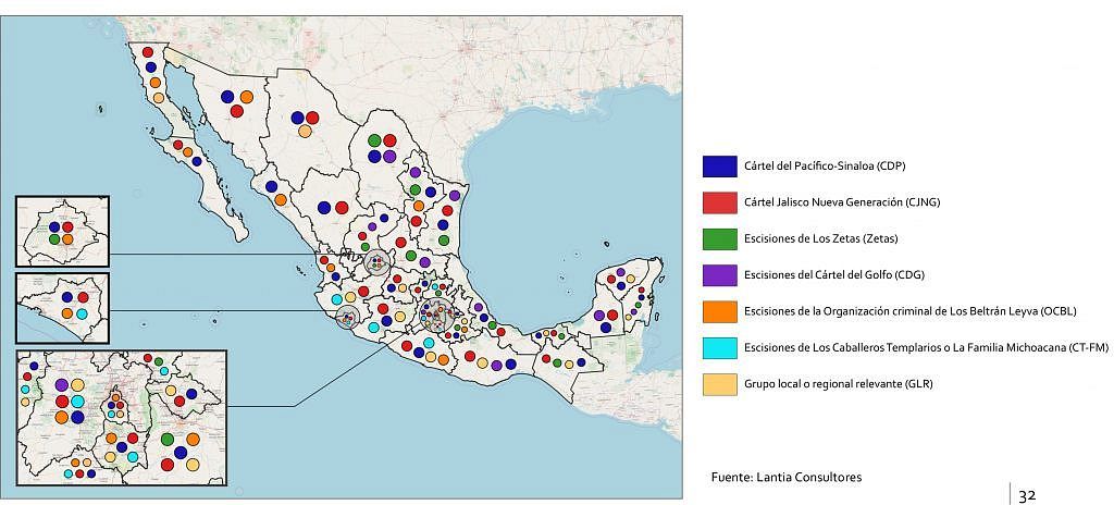 Operan tres cárteles del narco en Hidalgo: Lantía Consultores