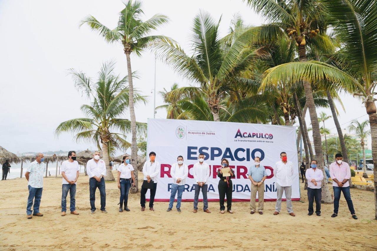 Celebran hoteleros recuperación de playas en Acapulco 