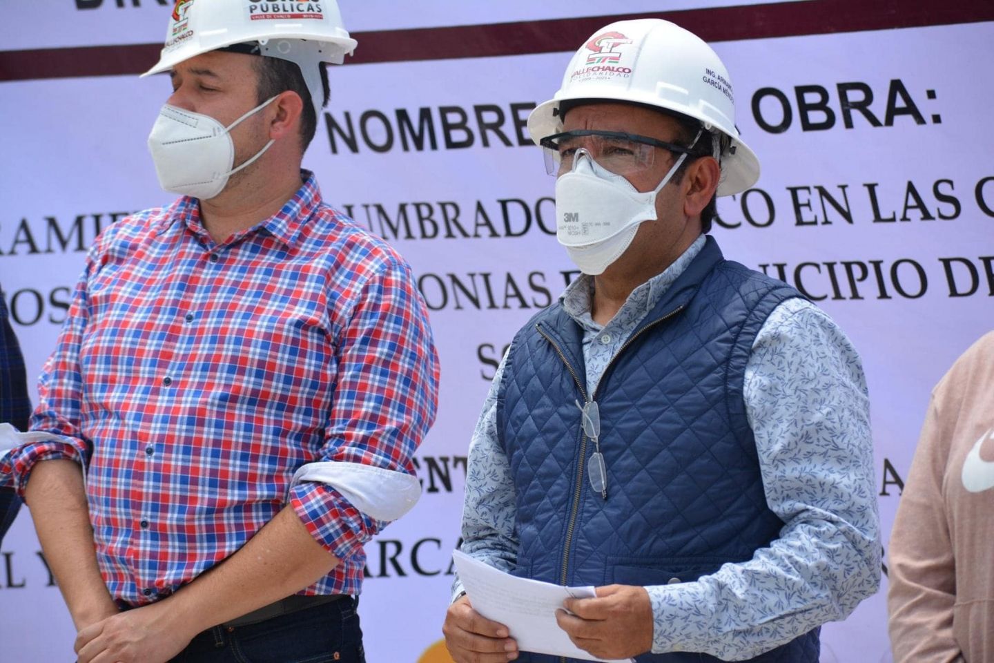 El alcalde Armando García, realiza entrega de tres obras a la comunidad, de Valle de Chalco 