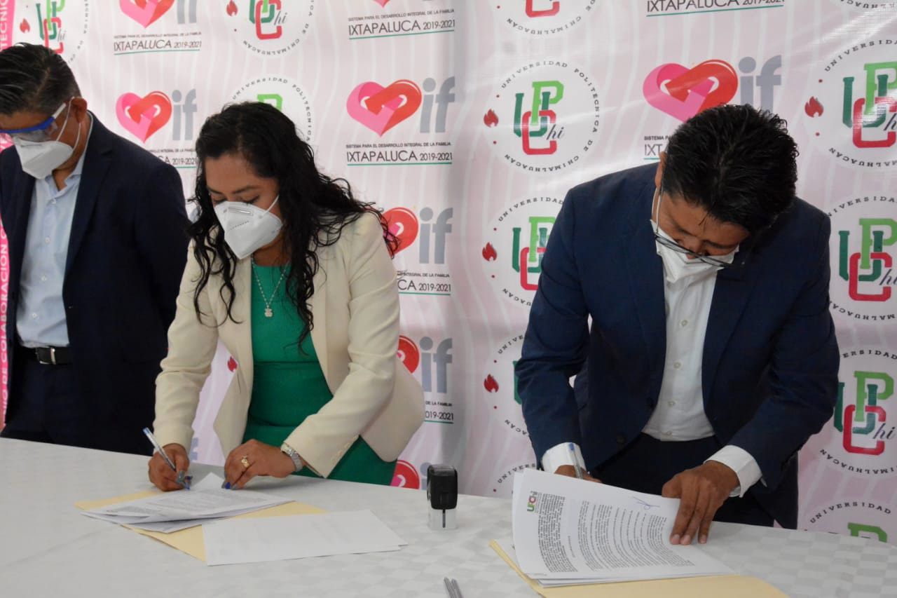#Firman convenio DIF Ixtapaluca y Universidad Politécnica de Chimalhuacán