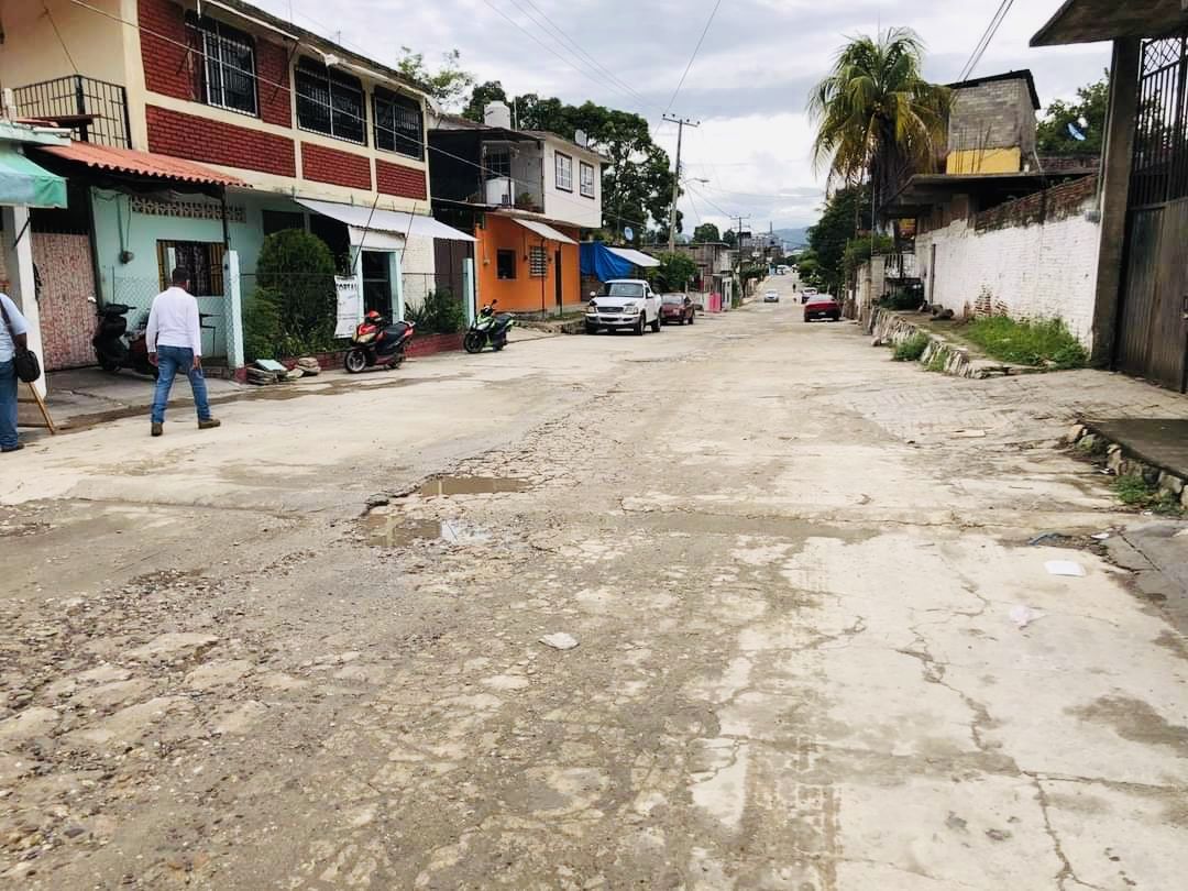 Supervisa Tomás Hernández obra de desfogue pluvial y anuncia rehabilitación de calles en San Marcos 