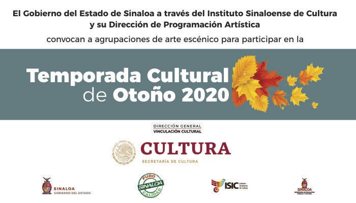 Este viernes 21 cierra convocatoria para Participar en la Temporada Cultural de Otoño 2020