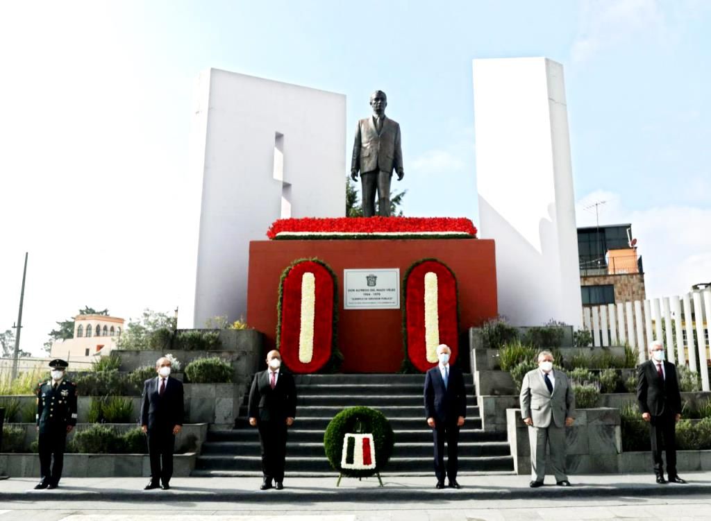 Alfredo del Mazo conmemora el CXVI Aniversario del nacimiento del exgobernador mexiquense Alfredo del Mazo Vélez