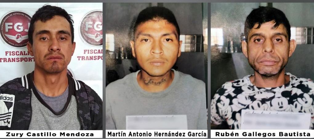 FGJEM consigue sentencia para tres sujetos por robo a transporte público en Acolman y Ecatepec 