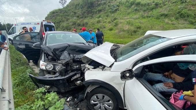Se registro accidente en la carretera Naucalpan-Toluca