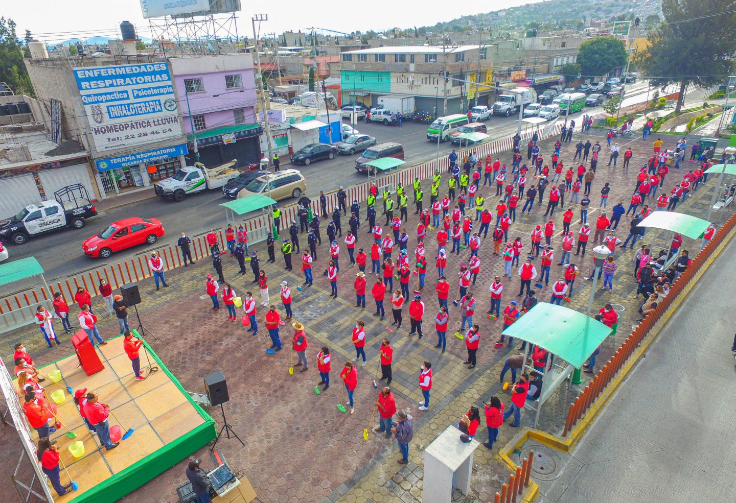 El gobierno de Chimalhuacán implementa mega Jornada de Limpieza contra COVID - 19