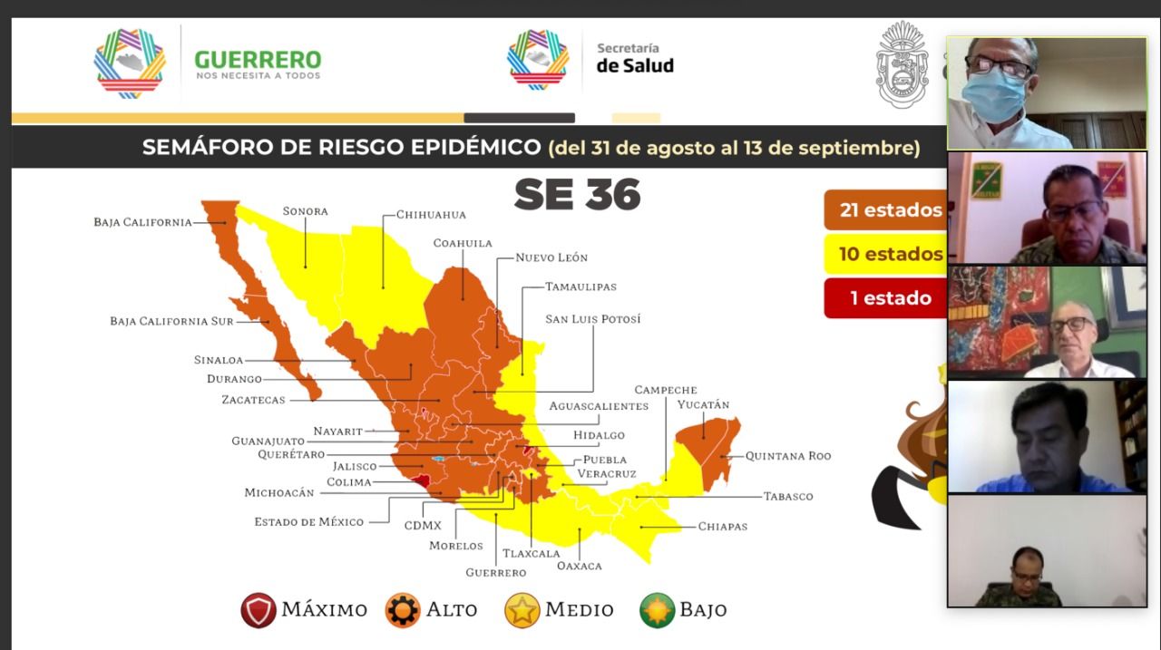 Entra desde este lunes Guerrero a semáforo epidemiológico amarillo: Gobernador Astudillo
