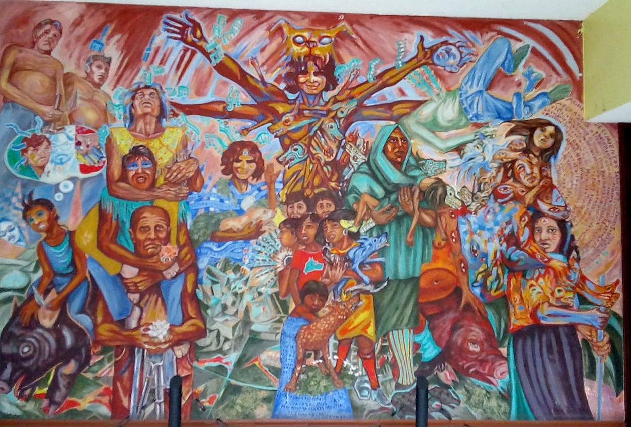Presenta #Centro Regional de Cultura de Nezahualcóyotl mural de Alfredo Arcos 