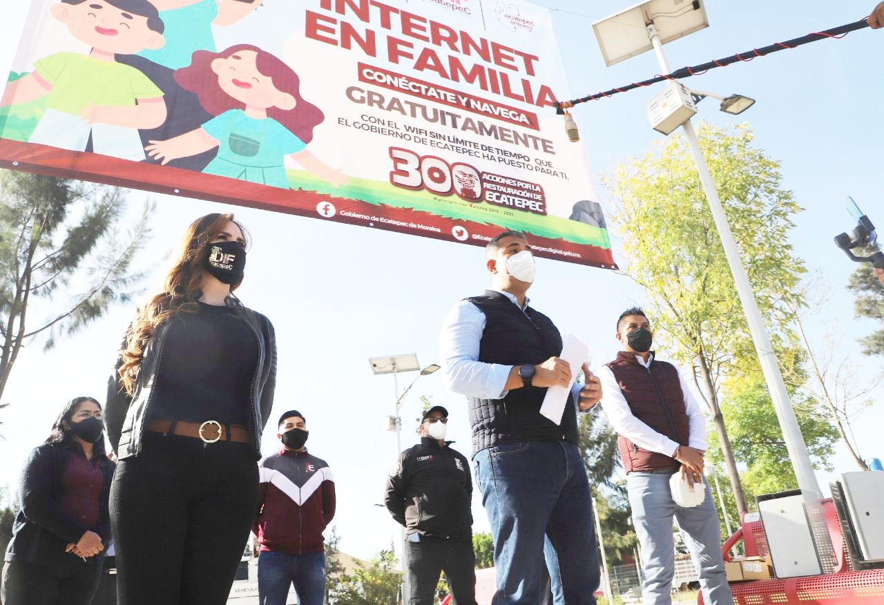 Instala 35 redes de internet gratuito e ilimitado para que estudiantes puedan tomar clases durante la pandemia, en Ecatepec 