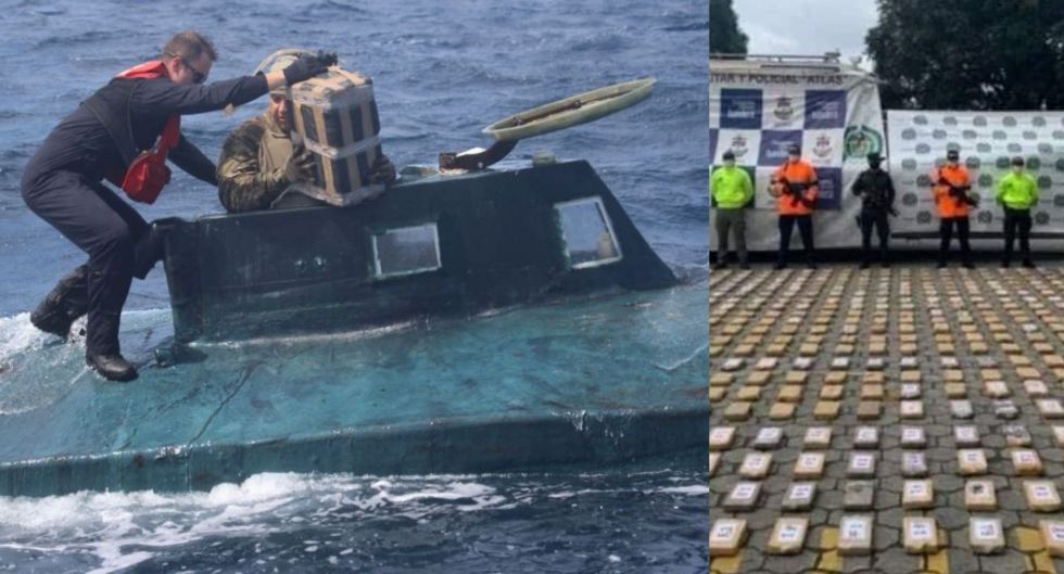 Interceptan en Colombia submarino que transportaba cocaína para el CJNG 