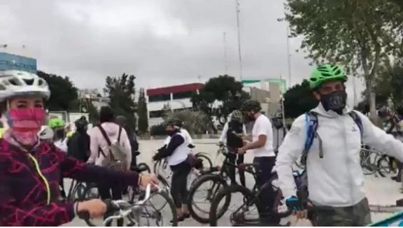 En Naucalpan ciclistas del Edomex piden habilitar ciclovía emergente