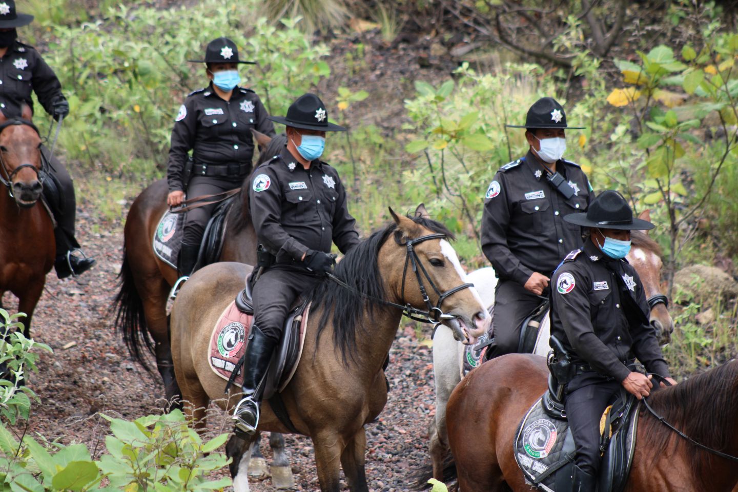 #Caballería de Chimalhuacán intensifica vigilancia en el Parque Ecoturístico 