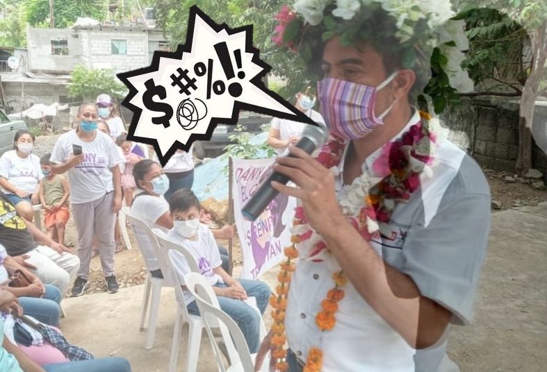 Candidato del PESH en Huejutla es exhibido queriendo sentar y callar a un poblador 