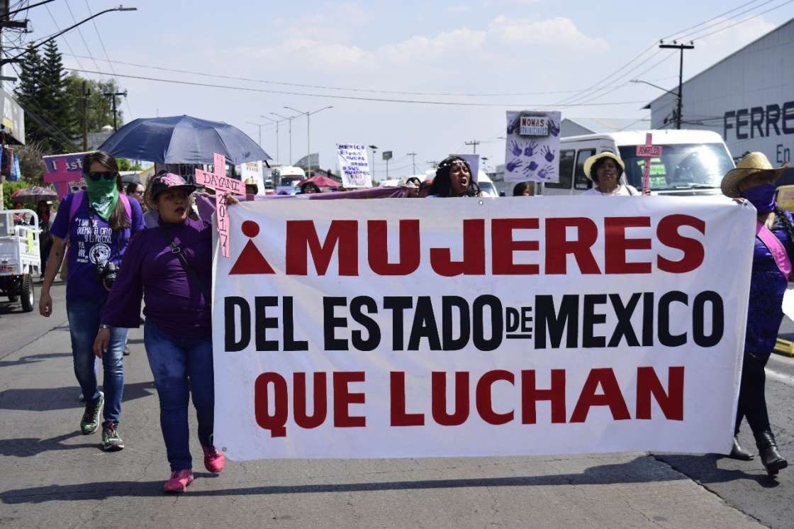Brinda GEM apoyo a mujeres que se manifestaron en Ecatepec