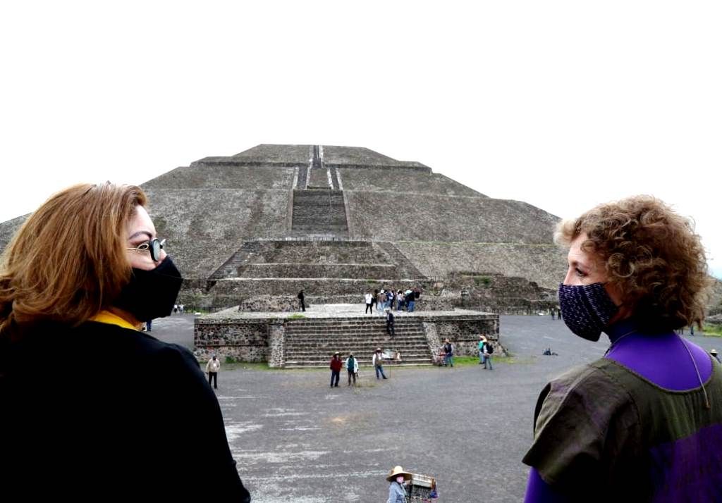 Reabren zona arqueológica de Teotihuacán para reactivar actividad económica con el turismo