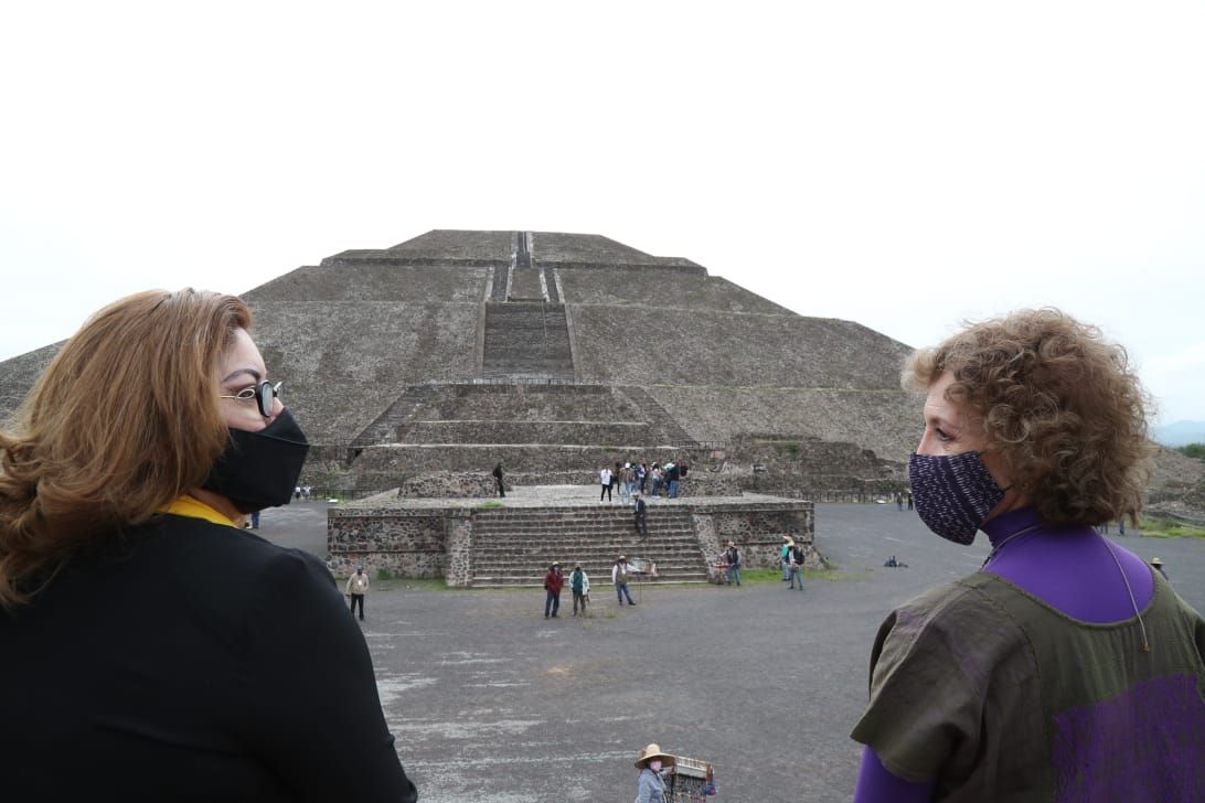Reabre zona arqueológica de #Teotihuacán para reactivar actividad económica con el turismo 