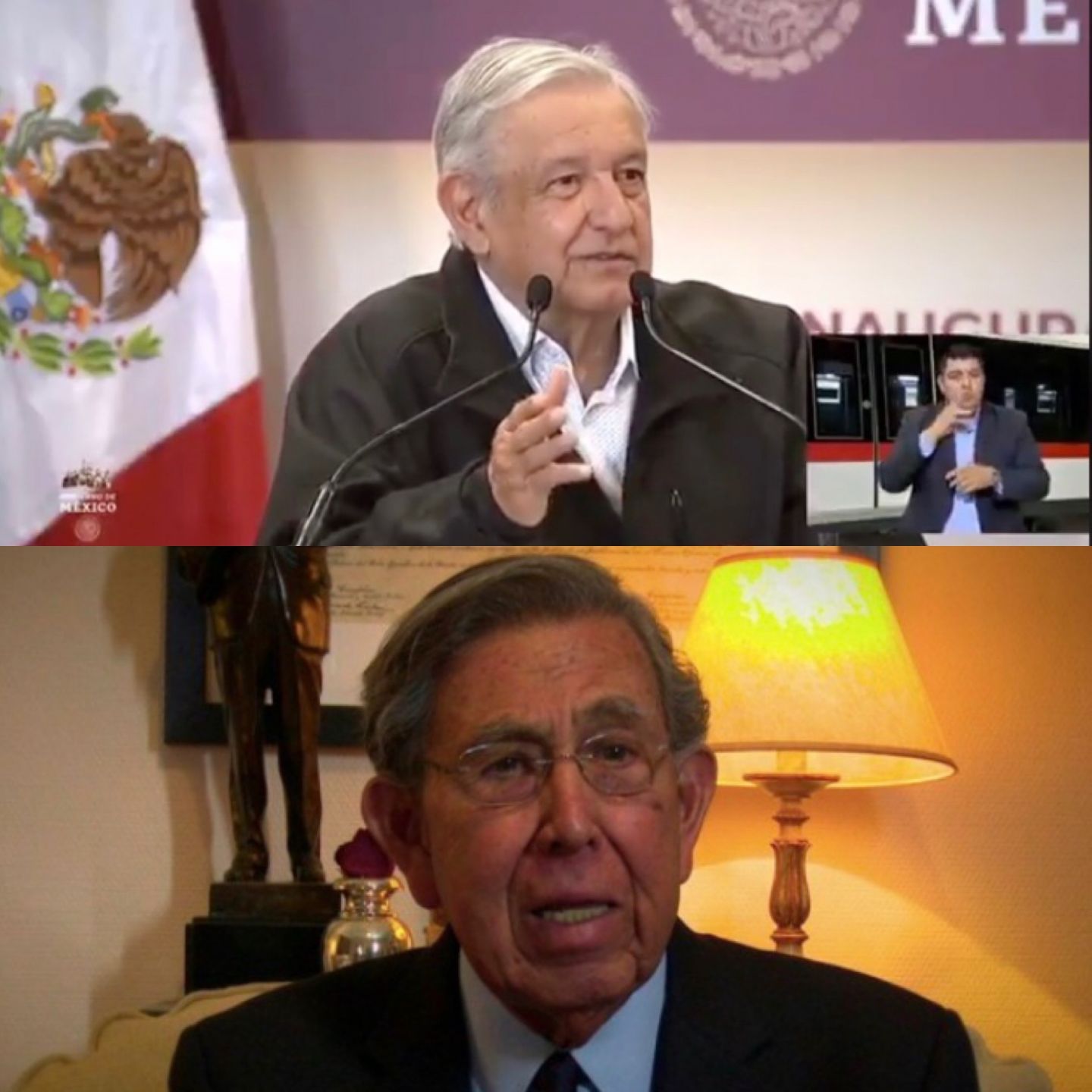 (VIDEO) Revela López Obrador que Cuauhtémoc Cárdenas tiene COVID-19
