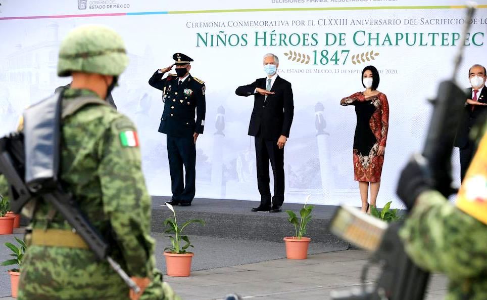 Alfredo del Mazo encabeza la ceremonia conmemorativa del Sacrificio de Los Niños Héroes de Chapultepec