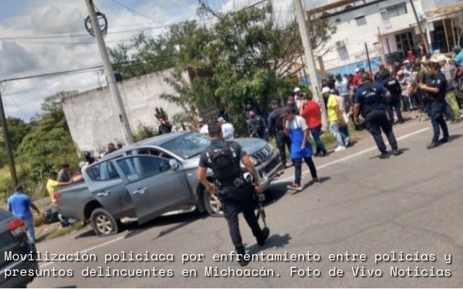 Enfrentamiento en Michoacán deja dos policías heridos y un presunto delincuente muerto