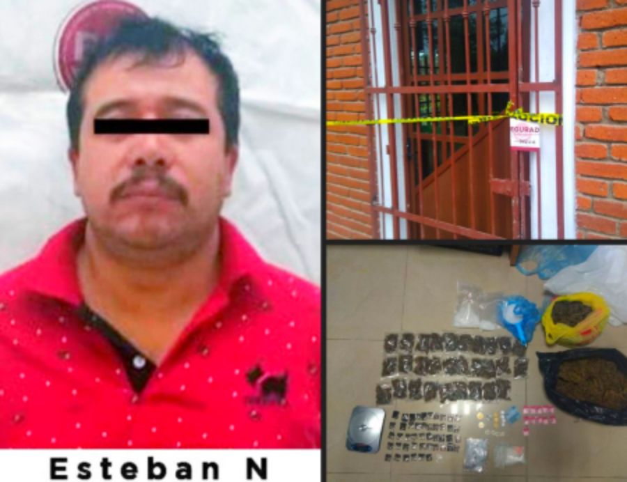 FGJEM desmantela punto de venta de drogas en San Salvador Atenco, hay un detenido
