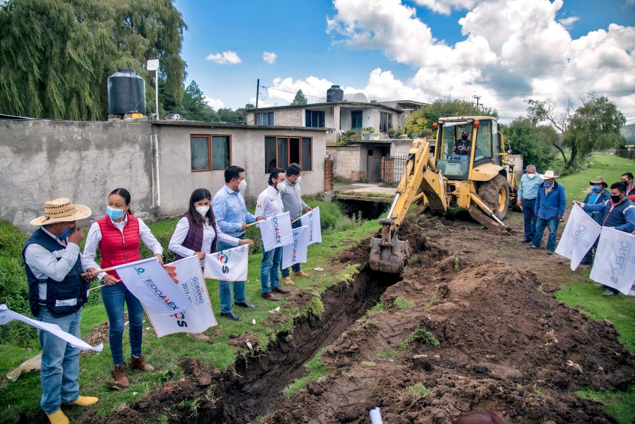 Inicia CAEM obra hídrica para familias del municipio de Morelos