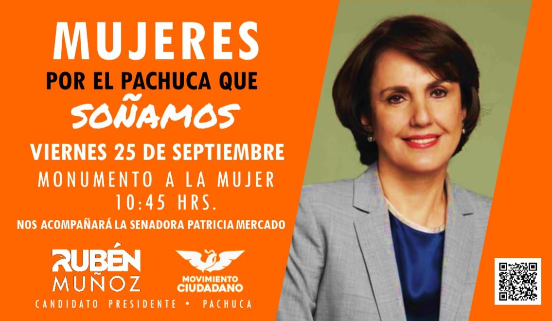 La senadora Patricia Mercado visitará la capital hidalguense para encabezar evento conmemorativo para visibilizar la violencia contra las mujeres