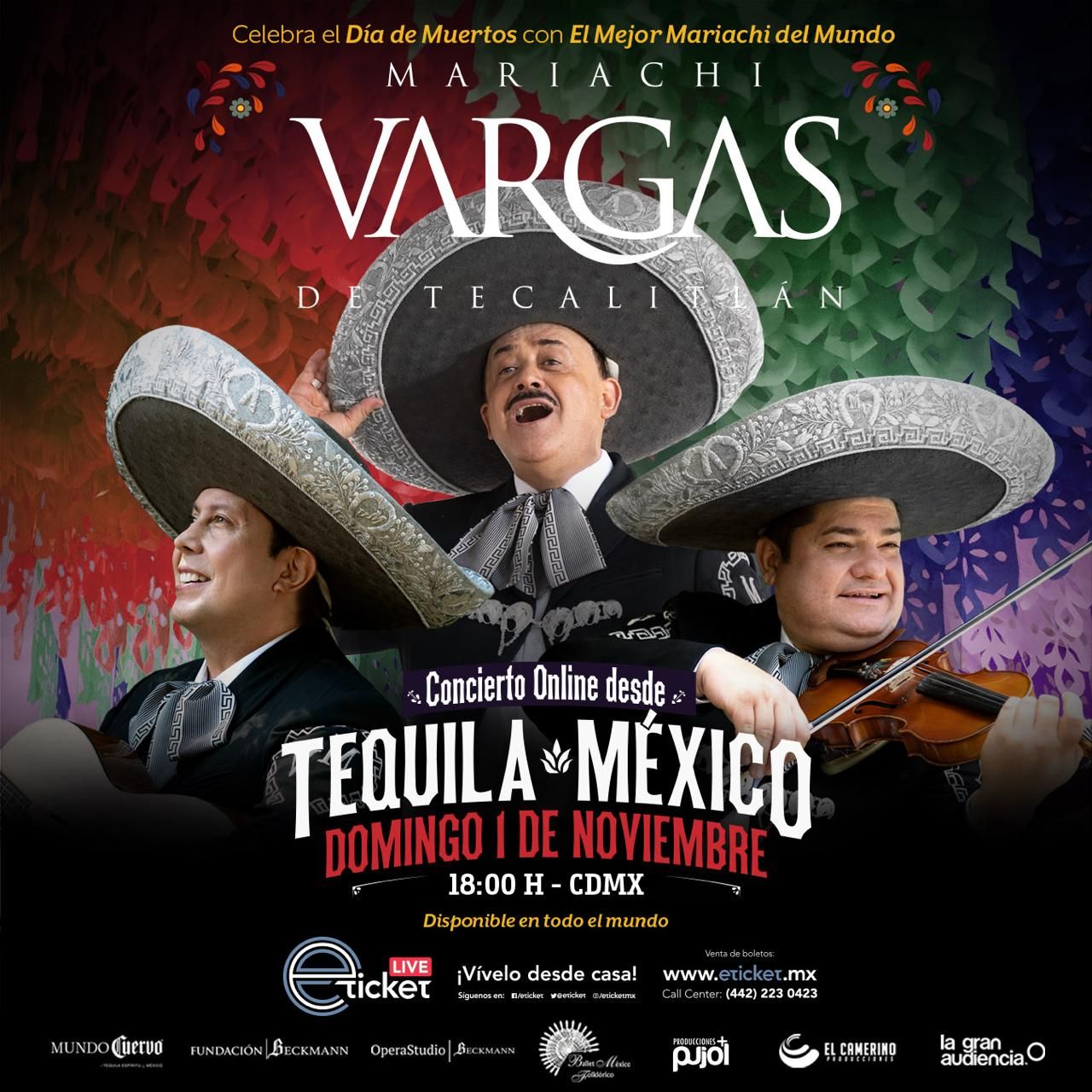 Llega El Mariachi Vargas con concierto nline desde Tequila, Jalisco 