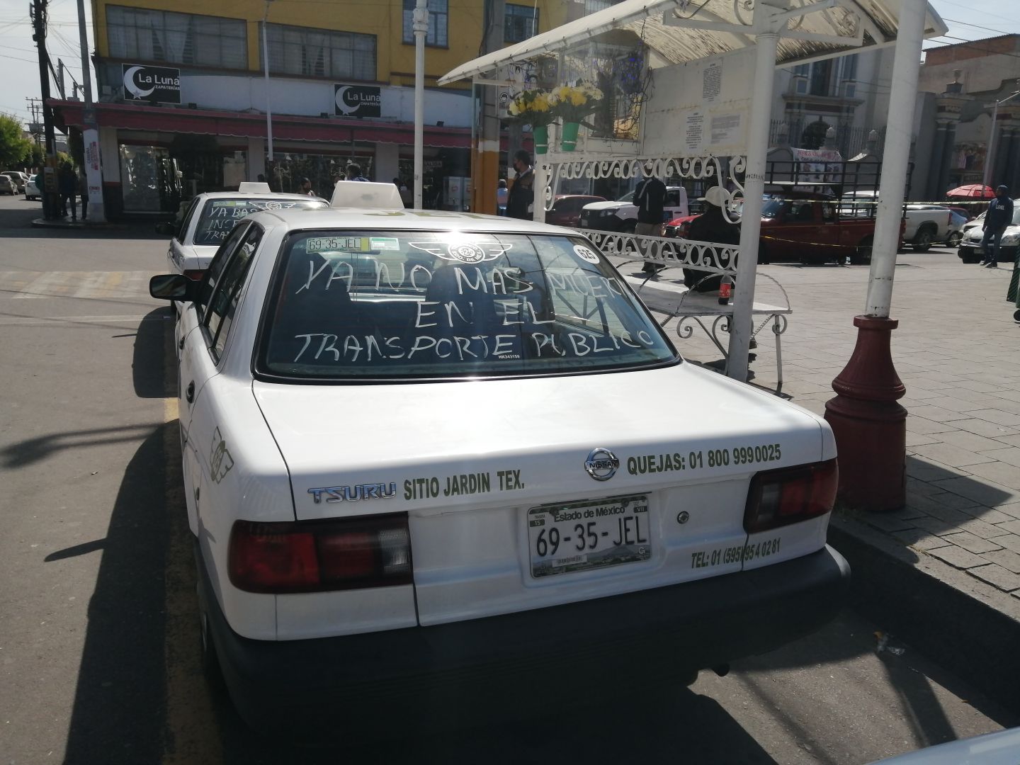 Indignados taxistas de sitio Jardín y piden seguridad ante la ola de inseguridad en Texcoco 