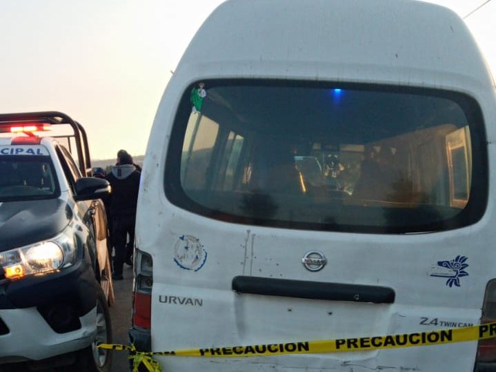 Chofer de la línea Teotihuacán es asesinado a balazos en Otumba
