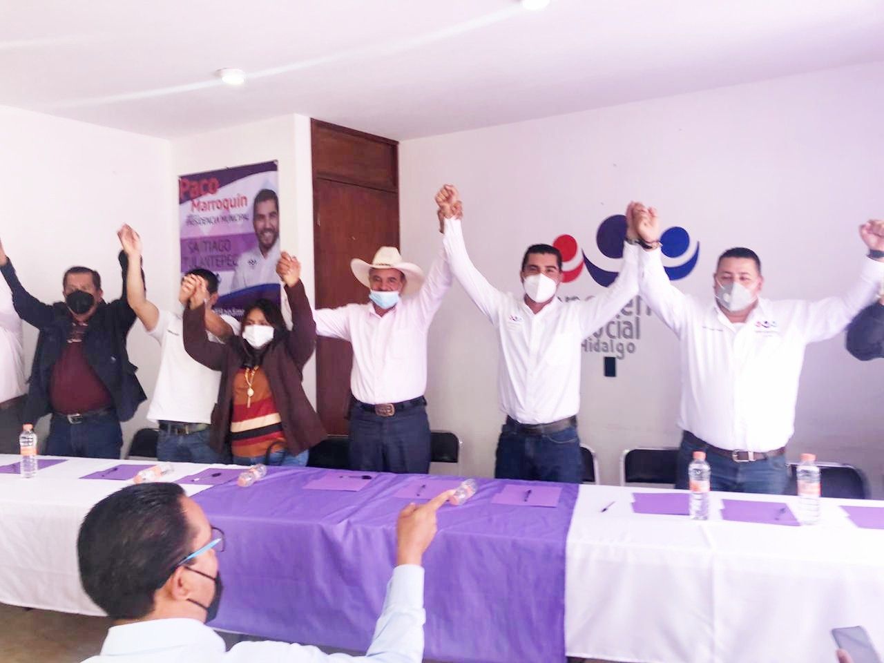 PESH suma a precandidato de Morena y candidata del PVEM en Santiago Tulantepec, con Paco Marroquín