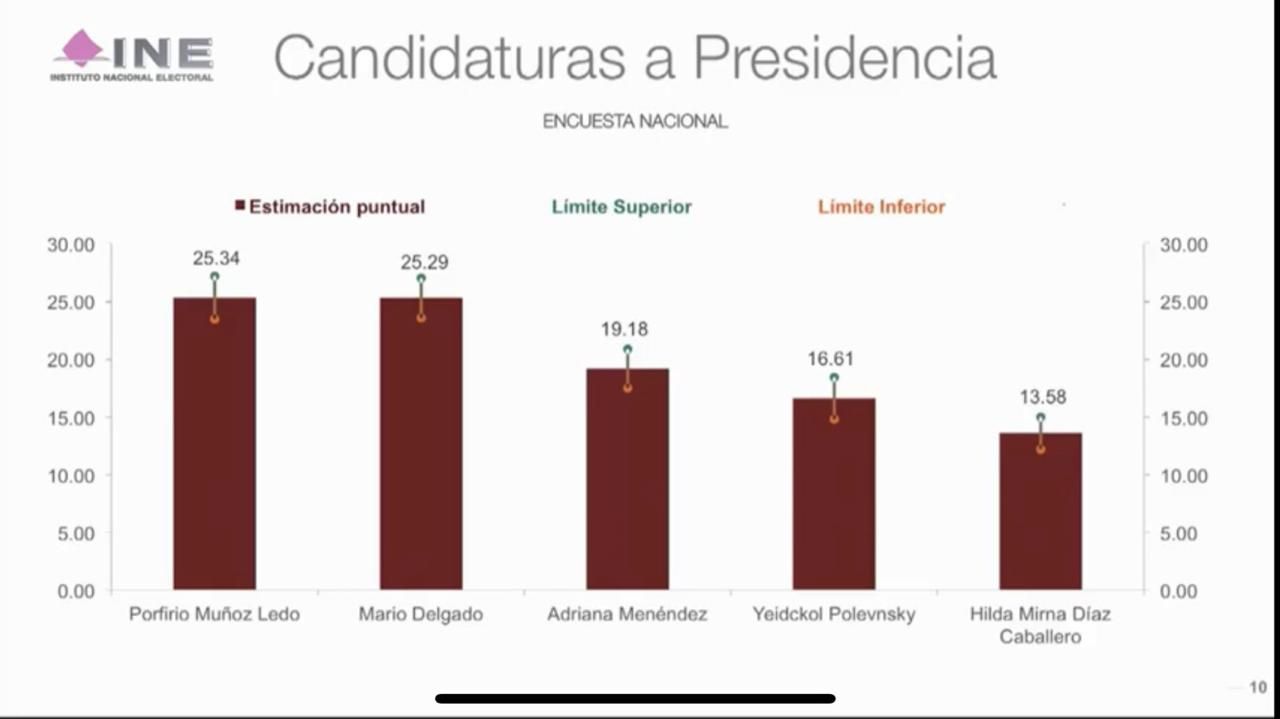 Muñóz Ledo y Mario Delgado en empate; INE decide segunda encuesta