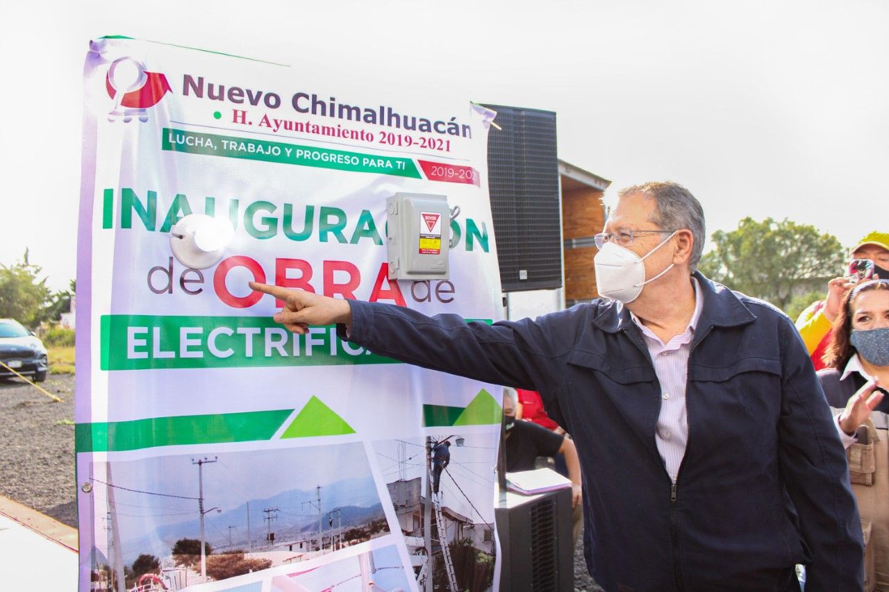 Gobierno de Chimalhuacan concluye trabajos de electrificación en Xochiaca Parte Alta